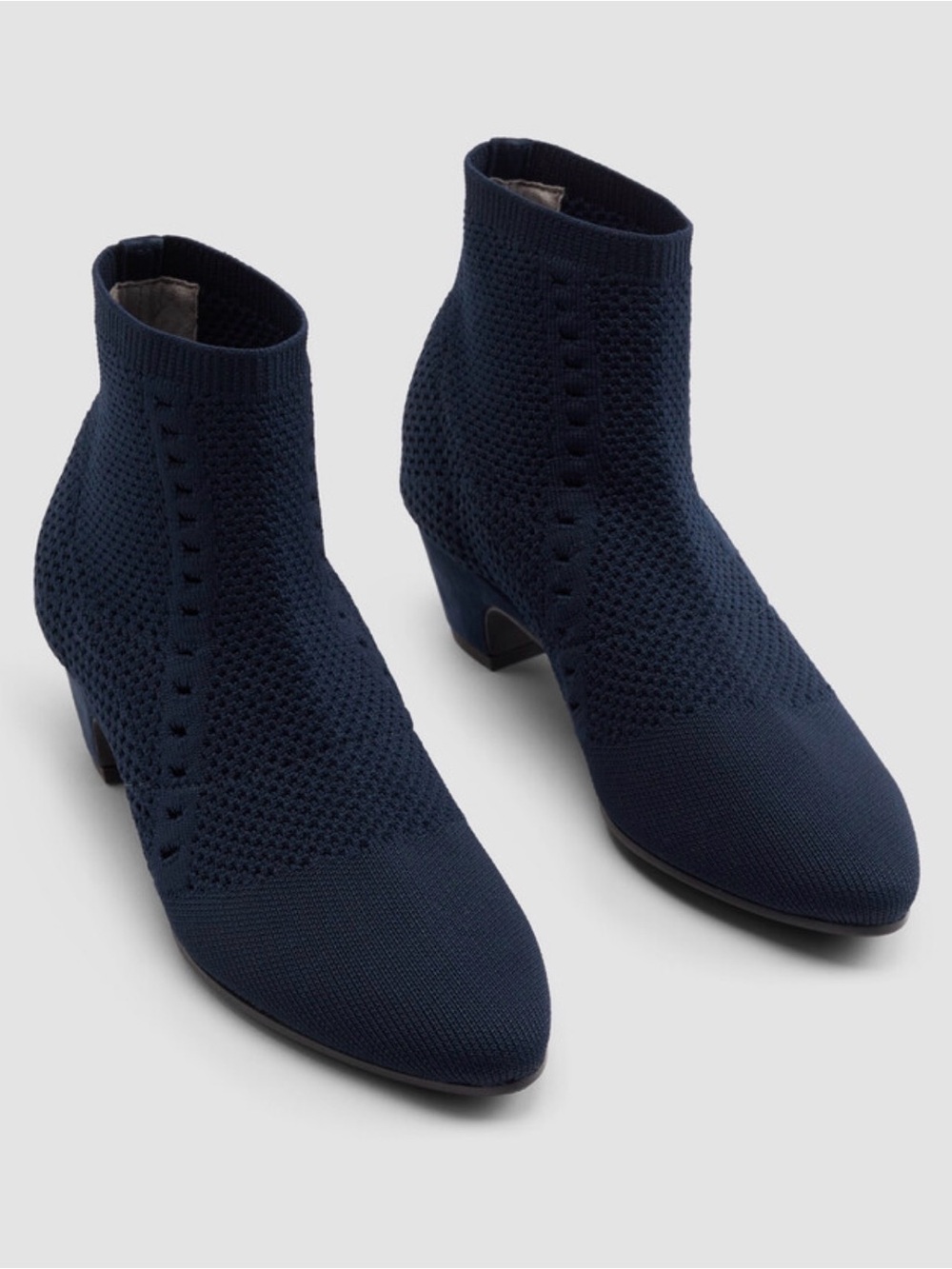 Eileen Fisher Stretch Knit Bootie - Navy